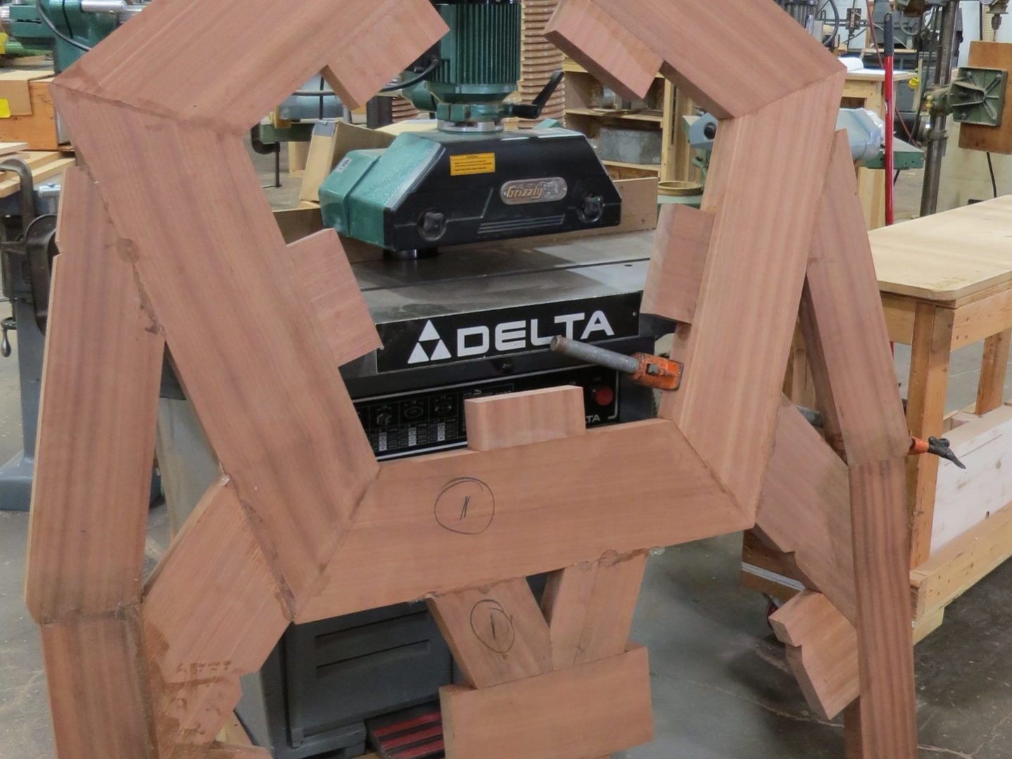 Shorter Gothic top with clover design