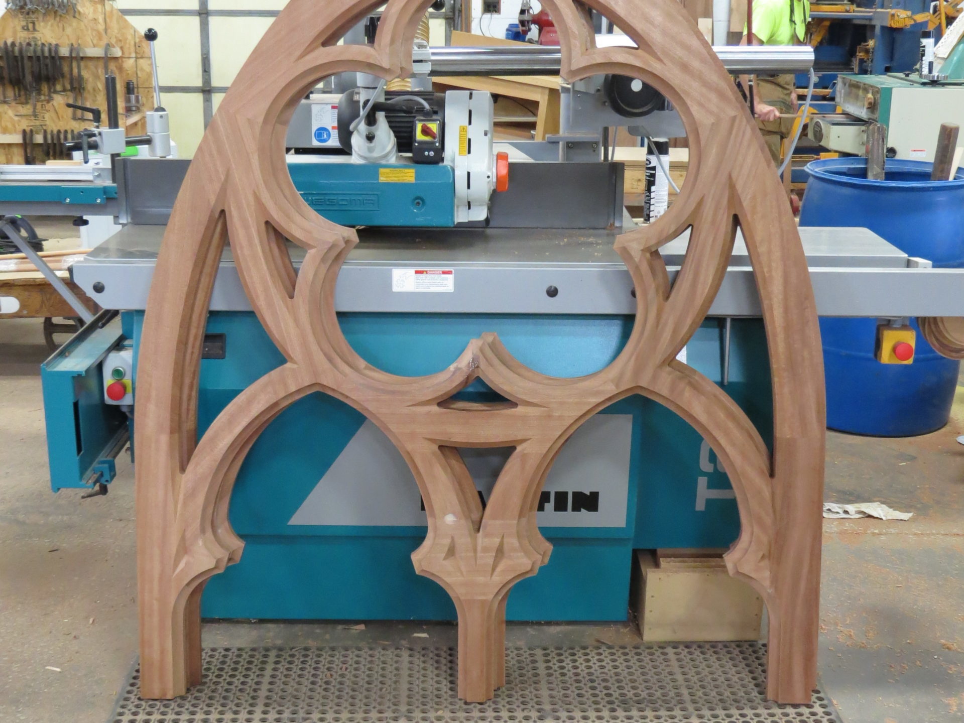 Historic clover leaf Gothic window top