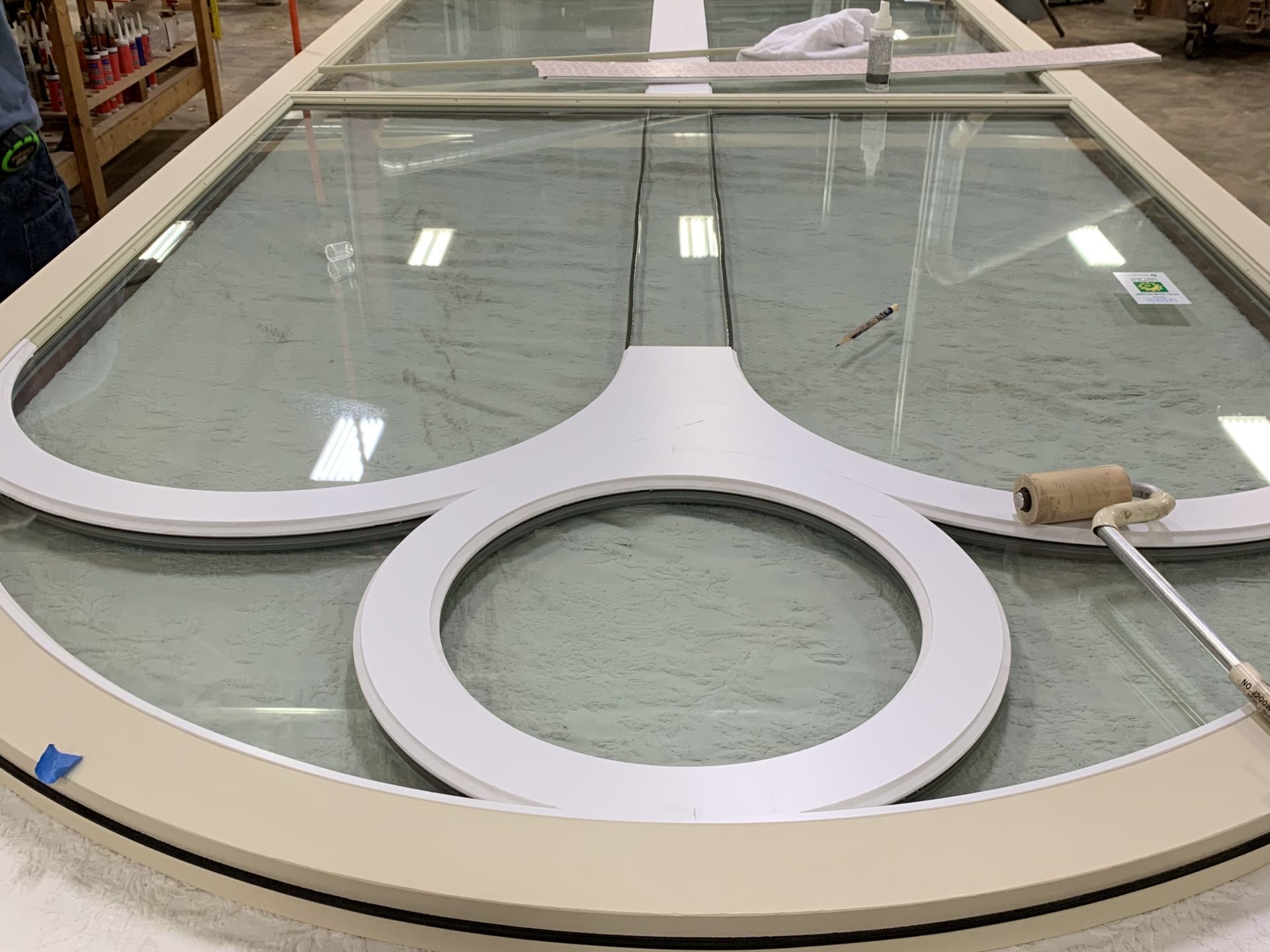 Installing muntins on insulated glass