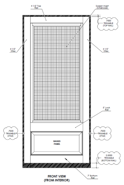 Stock Storm/Screen Door - Adams Architectural Millwork - Residential ...